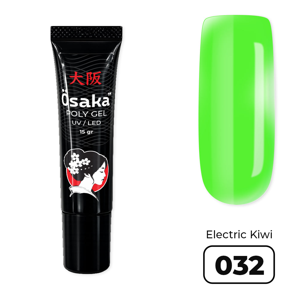 PolyGel Tube Electric Kiwi 032 - פוליג׳ל שפופרת 15 גרם