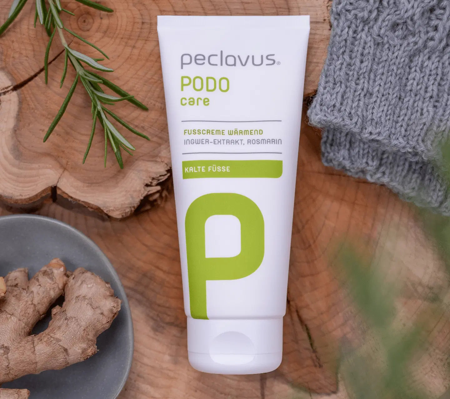 Heating foot cream - קרם מחמם לרגליים עם ג'ינג'ר ורוזמרין