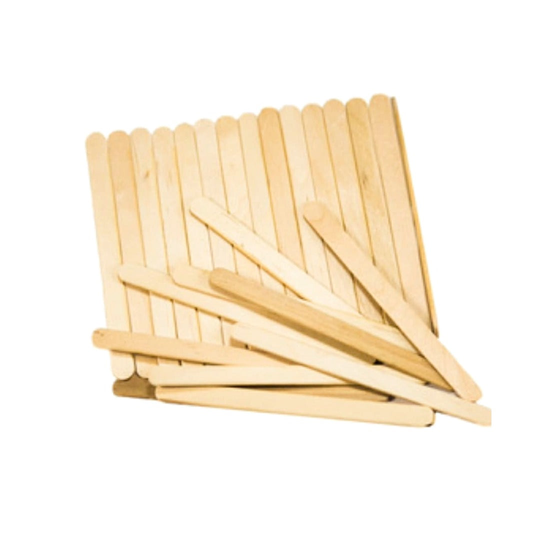 'שפדלות עץ צרות (מקל ארטיק) עלמה מארז 200 יח