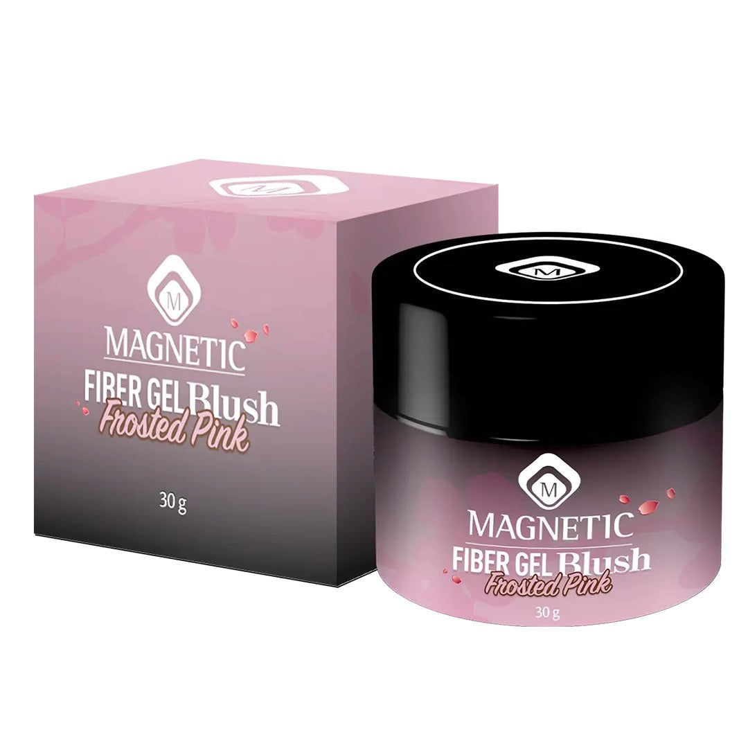 Fiber Gel Blush Frosted Pink - פייבר ג׳ל חלבי ורדרד לבנייה וחיזוק 30 גרם