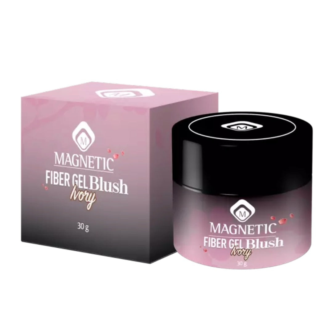 Fiber Gel Blush Ivory - פייבר ג׳ל לבן חלבי לבנייה וחיזוק 30 גרם