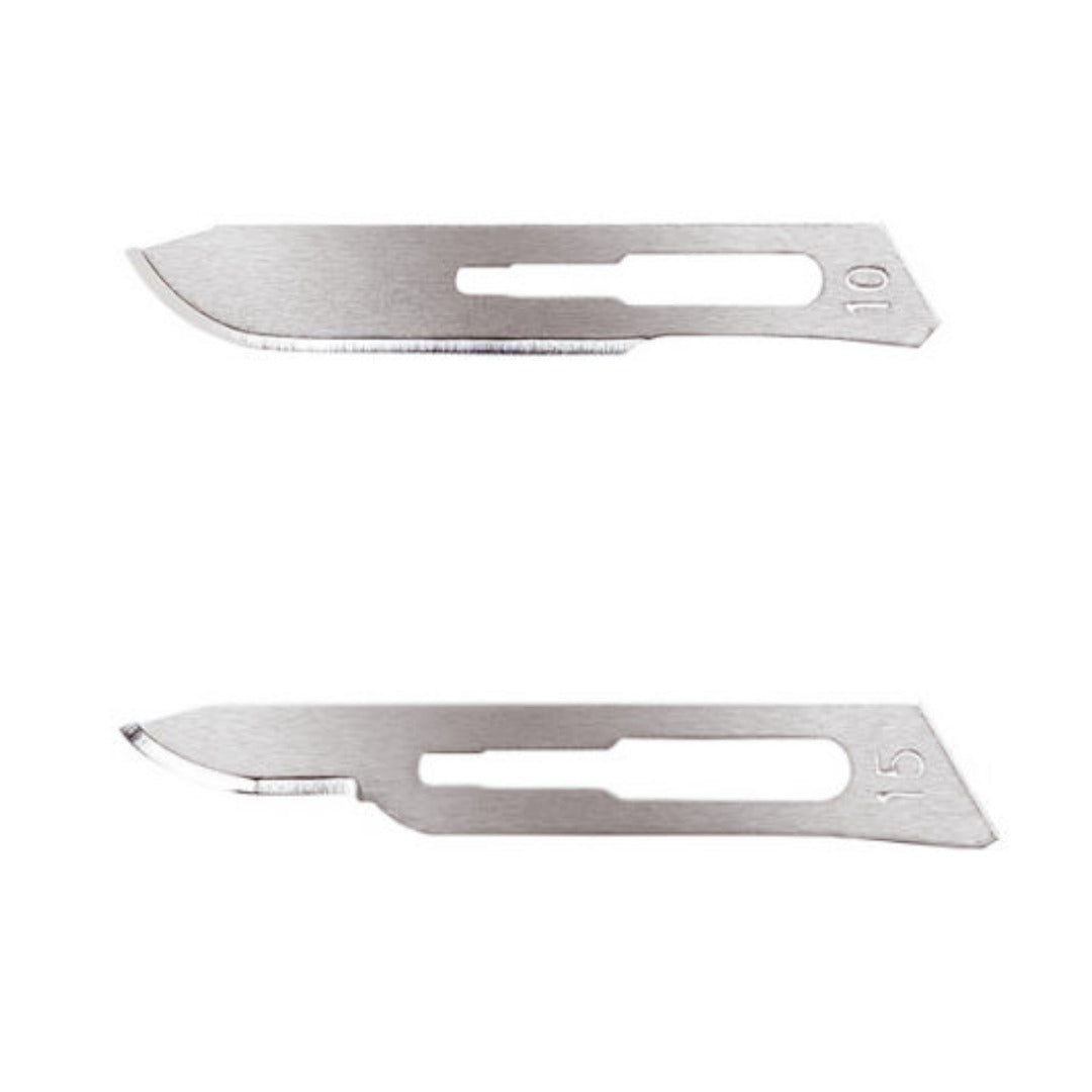 First Blades - להבי סקלפל סטריליים מס׳ 10 או 15 מפלדת פחמן לידית מס׳ 3 100 יח׳