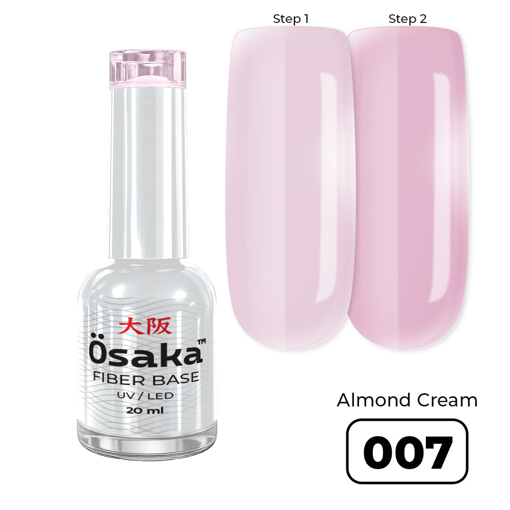 Fiber Base Almond Cream 007 - בייס פייבר ג׳ל בצבע 20 מ״ל