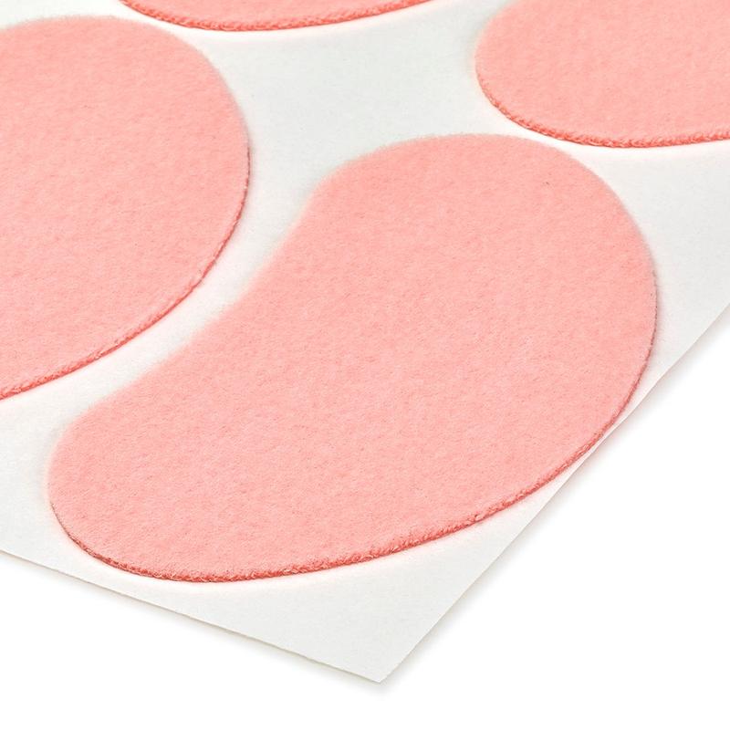 Fleecy Web Pads - מדבקות קטיפה בצורת כליה להגנה מפני לחץ ושפשוף עובי 2 מ"מ גודל M אריזת 120 יח'