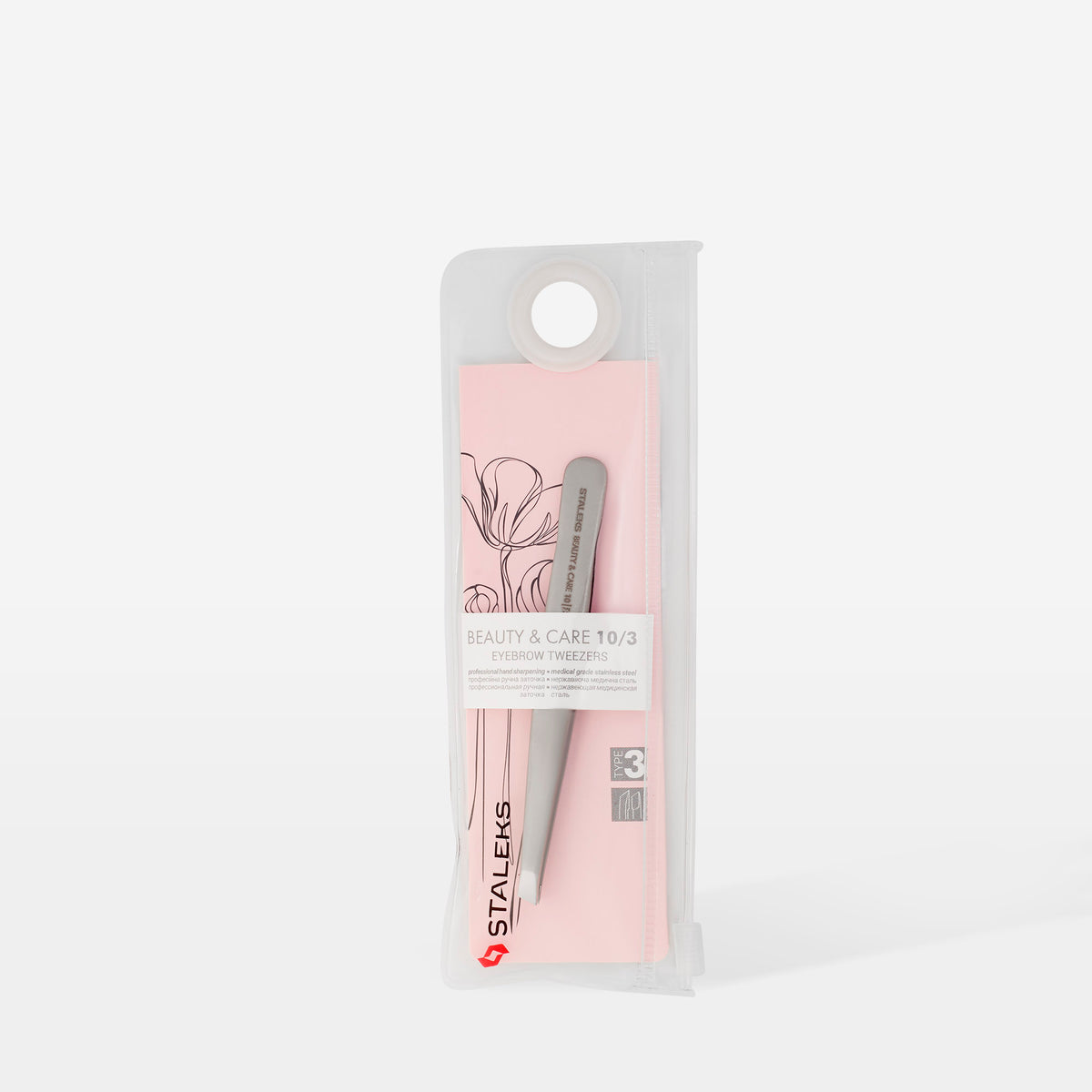 Eyebrow Tweezers Wide Slant 10/3 פינצטה לעיצוב גבות סטאלקס