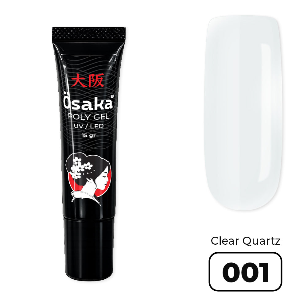PolyGel Tube Clear Quartz 001 - פוליג׳ל שפופרת 15 גרם