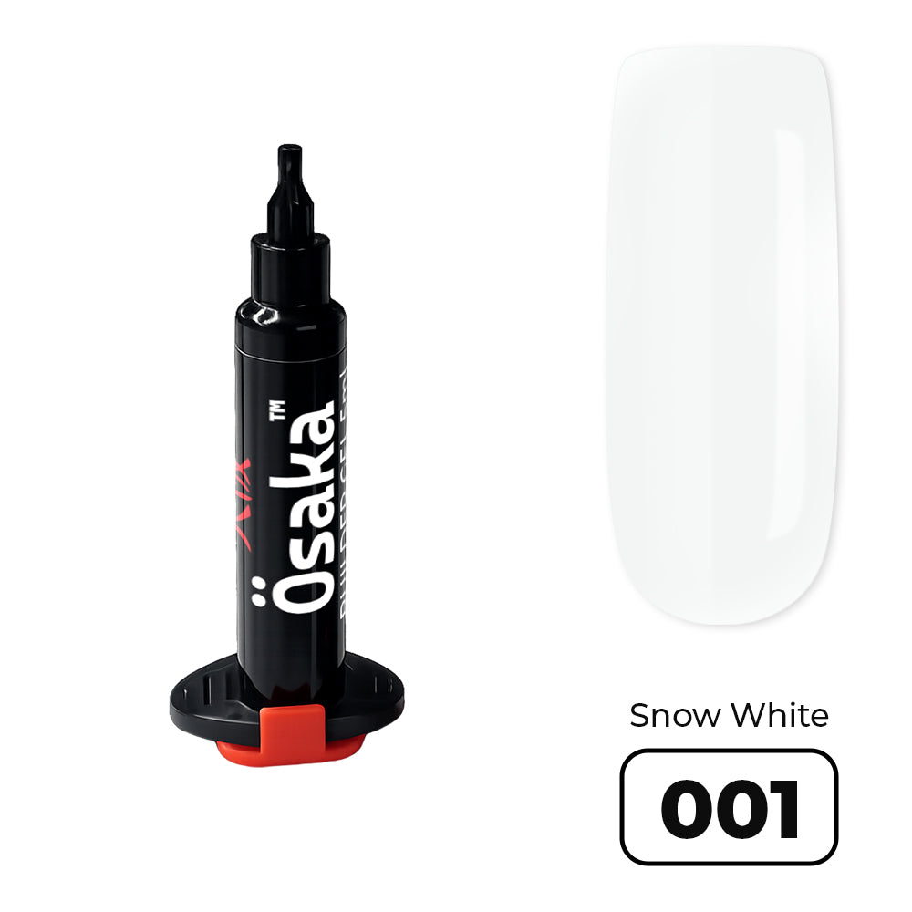 Builder Gel Injector Snow White 001 - ג'ל בנייה במזרק 5 מ"ל