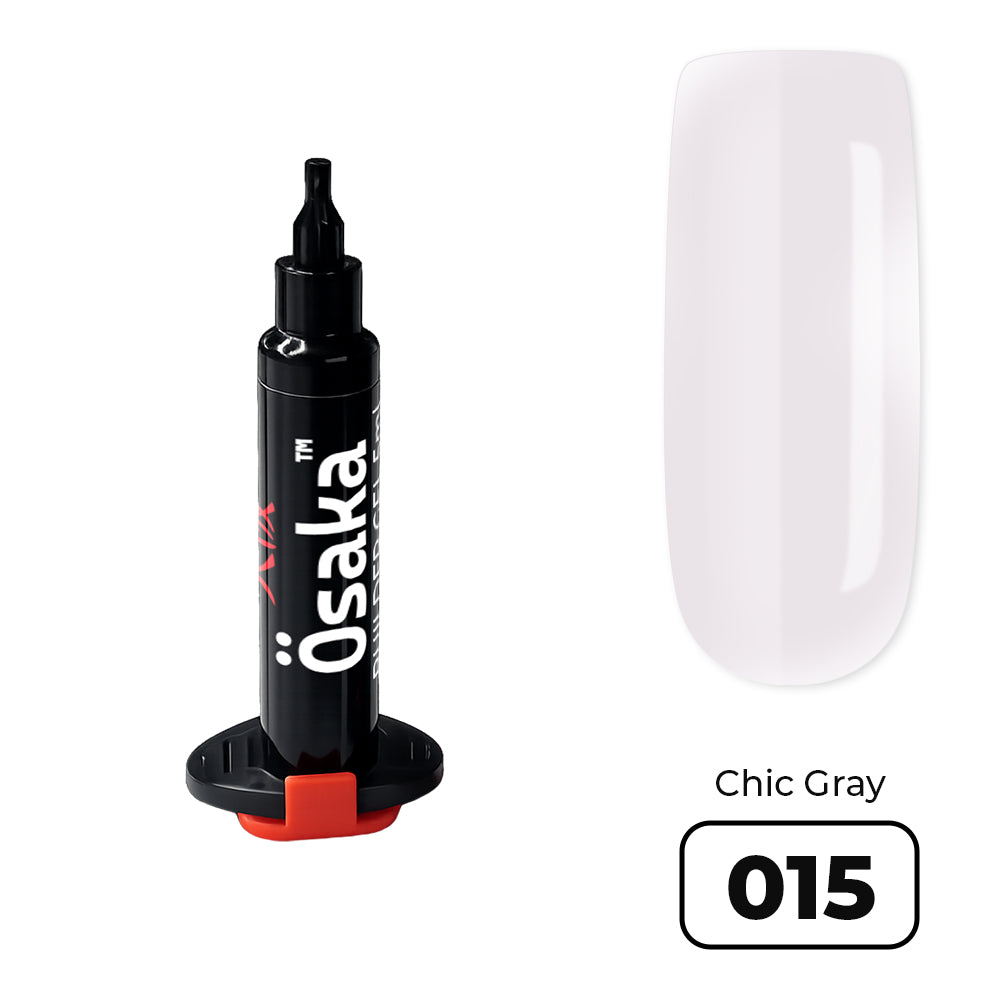 Builder Gel Injector  Chic Gray 015 -  ג׳ל בנייה מזרק 5 מ"ל