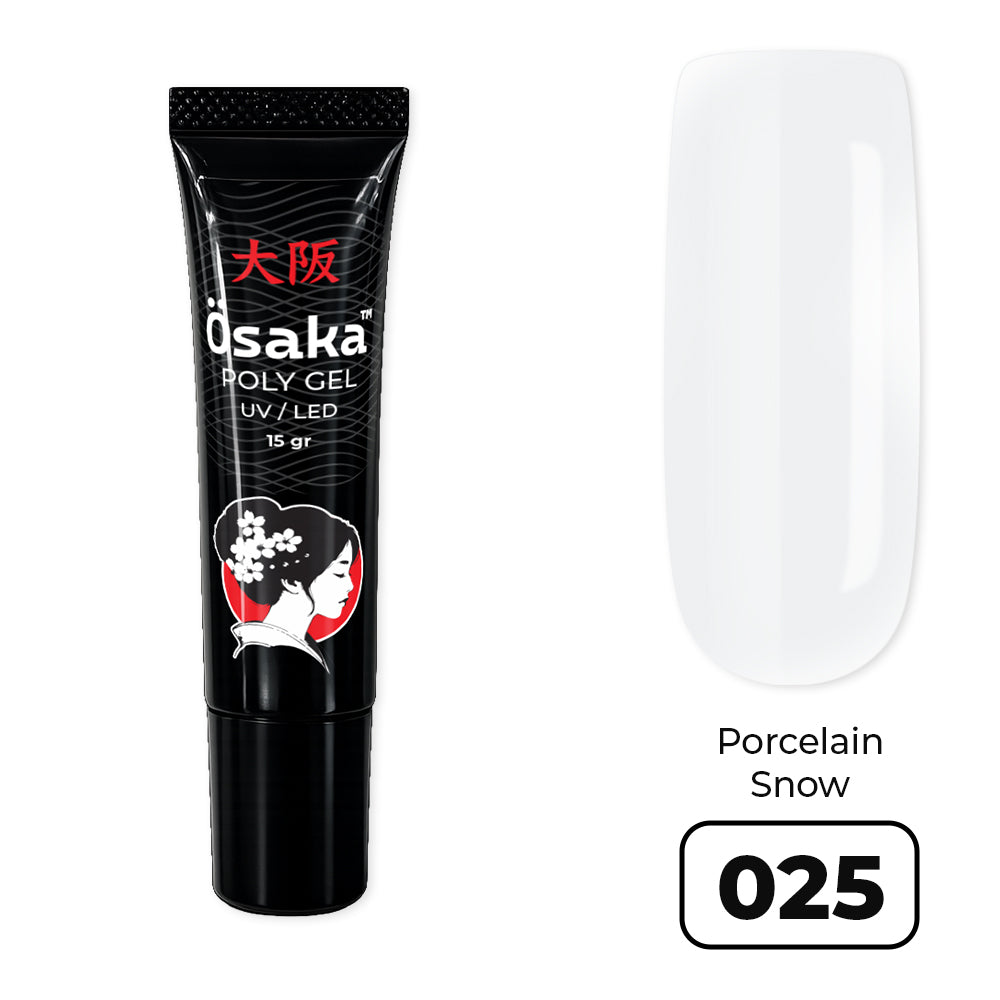 PolyGel Tube Porcelain Snow 025 - פוליג׳ל שפופרת 15 גרם