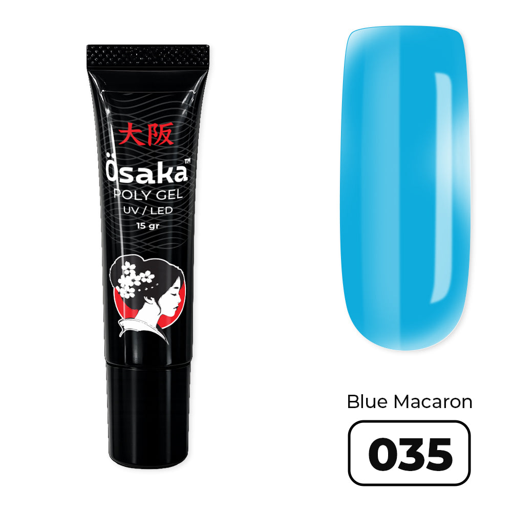 PolyGel Tube Blue Macaron 035 - פוליג׳ל שפופרת 15 גרם