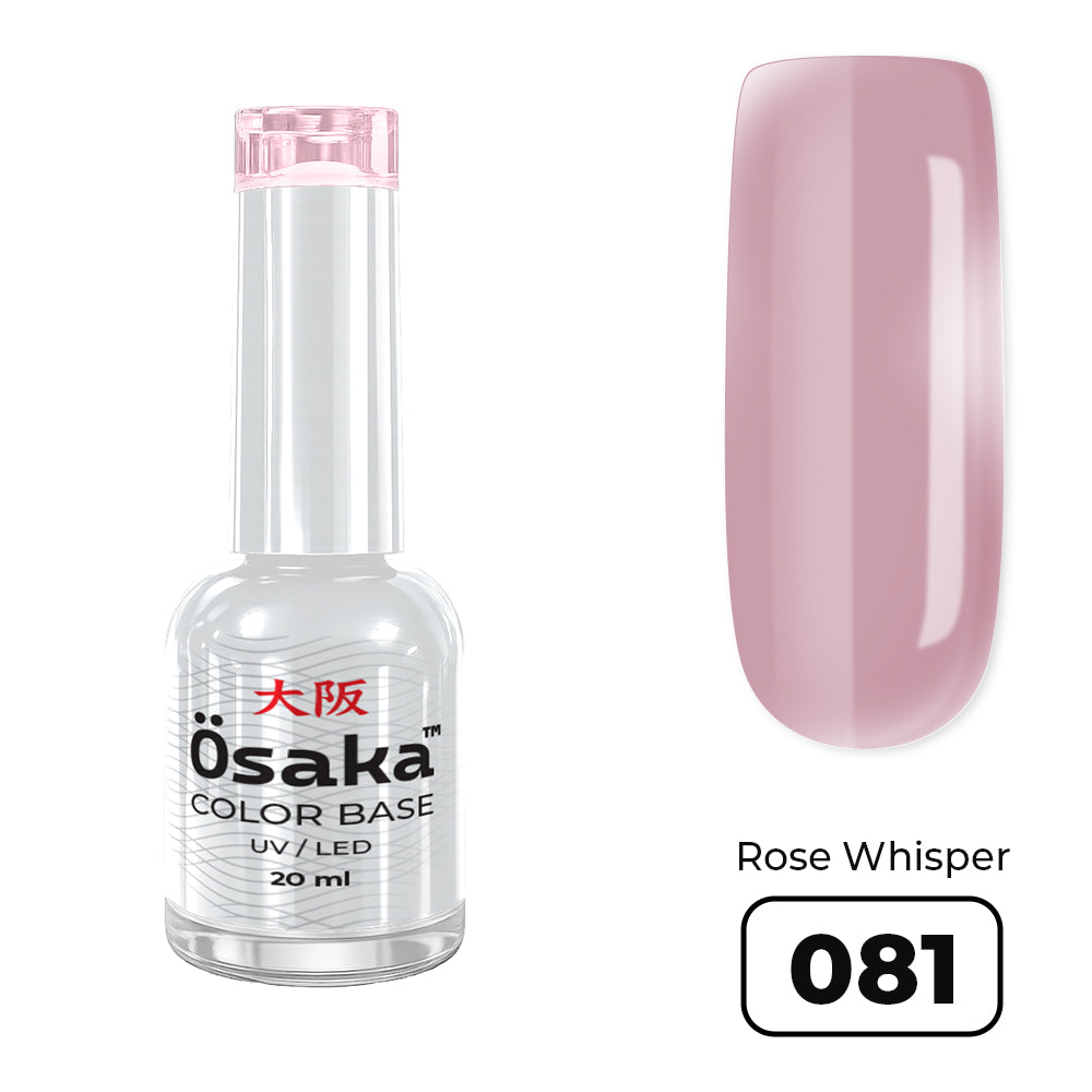 Color Base Rose Whisper 081 - בייס ג׳ל בצבע 20 מ״ל