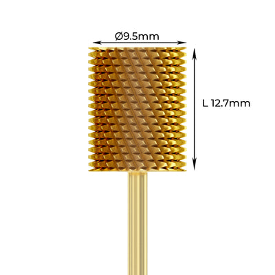 Carbide Bur - ראש שיוף קרבייד זהב חבית גסה