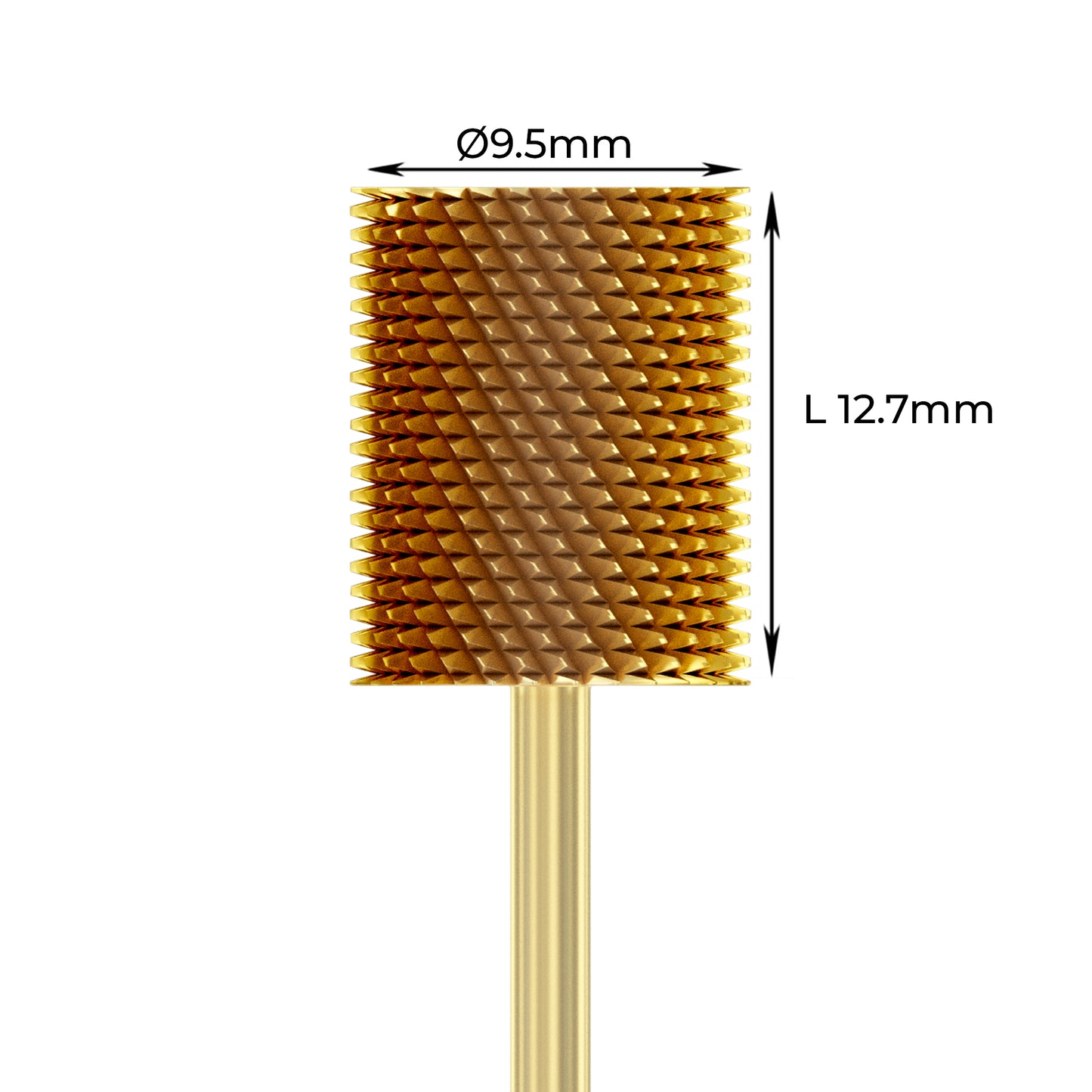 Carbide Bur -  ראש שיוף קרבייד זהב חבית גסות בינונית