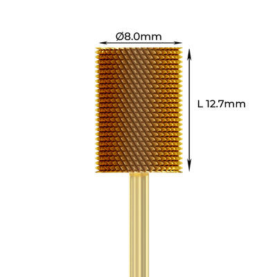 Carbide Bur - ראש שיוף קרבייד זהב חבית עדינה