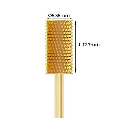 Carbide Bur - ראש שיוף קרבייד זהב חבית גסה