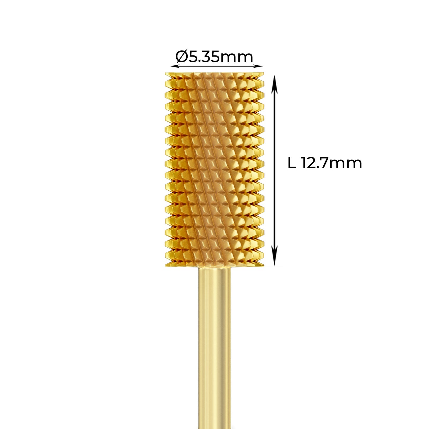 Carbide Bur - ראש שיוף קרבייד זהב חבית גסות בינונית