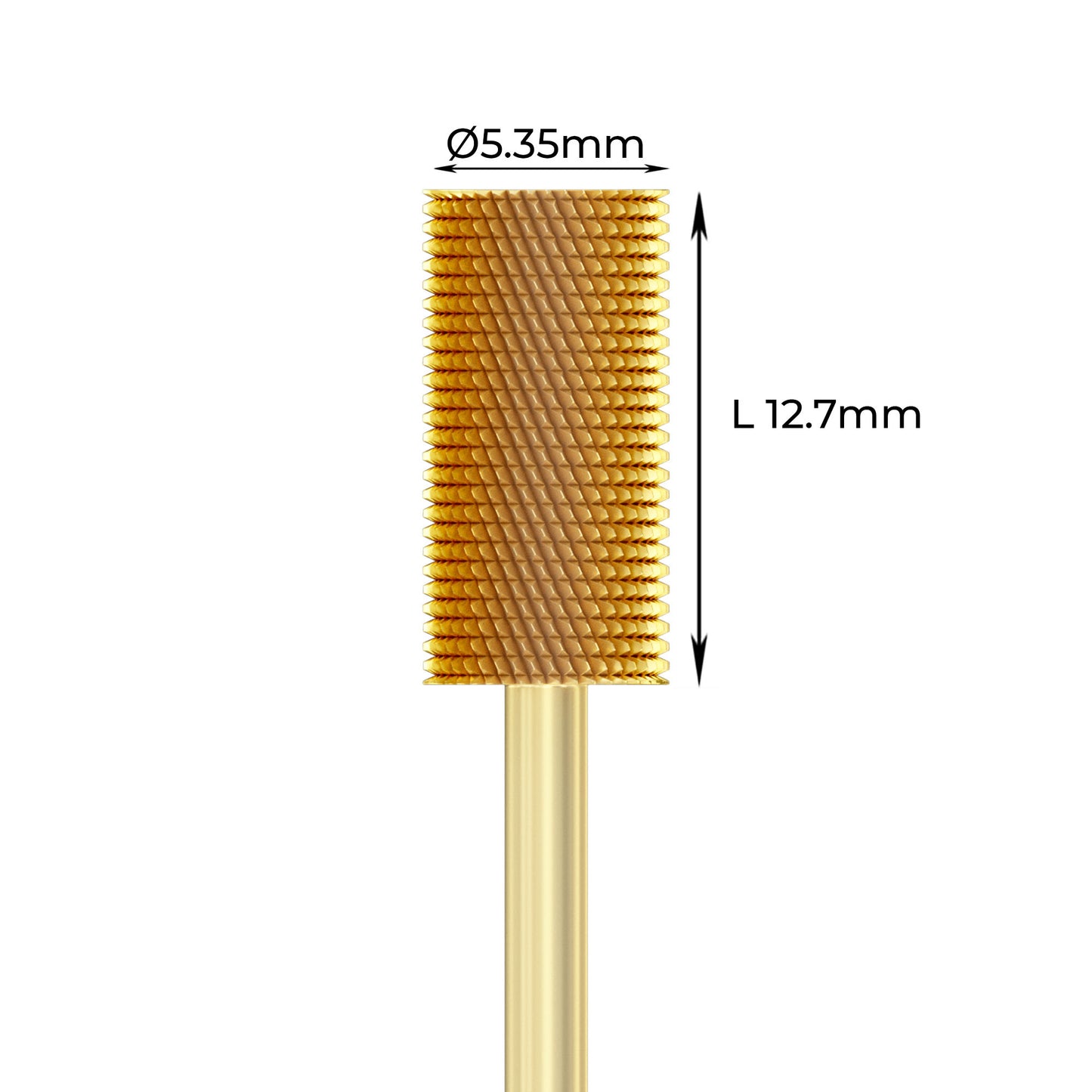 Carbide Bur - ראש שיוף קרבייד זהב חבית עדינה