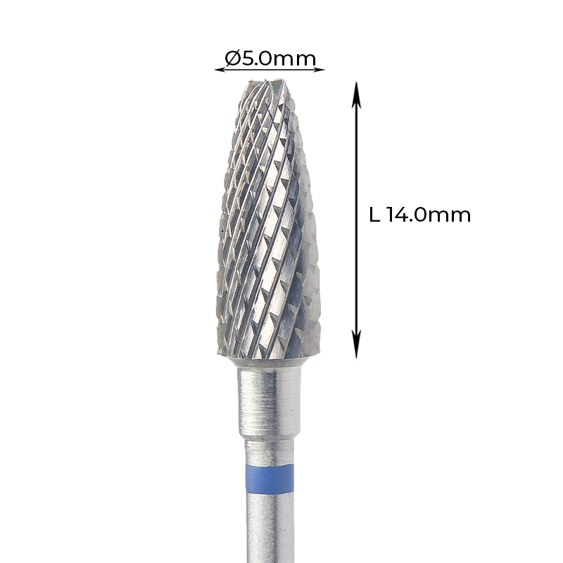 Carbide Cutter - מקדח ראש שיוף קרביד "תירס" עם חריצה צולבת בינונית 050