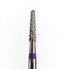 Carbide Bur - מקדח ראש שיוף קרביד קונוס צר לשמאליים עם חריצה משולשת סגול 020