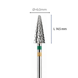 Carbide Bur Cross-Cut  - ראש שיוף קרביד לשמאליים קונוס צולב גס