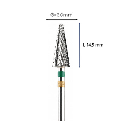 Carbide Bur Cross-Cut  - ראש שיוף קרביד לשמאליים קונוס צולב גס