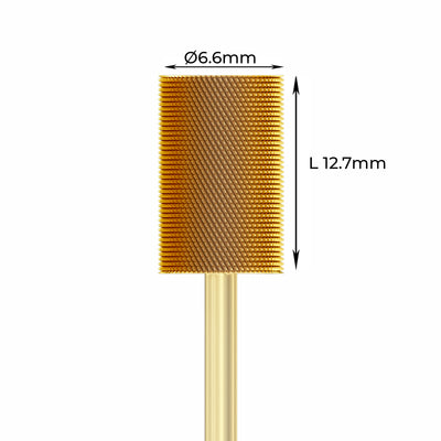 Carbide Bur - ראש שיוף קרבייד זהב חבית גסות עדינה מאוד