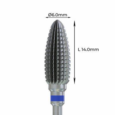 Carbide Bur - ראש שיוף קרבייד תירס טייפון