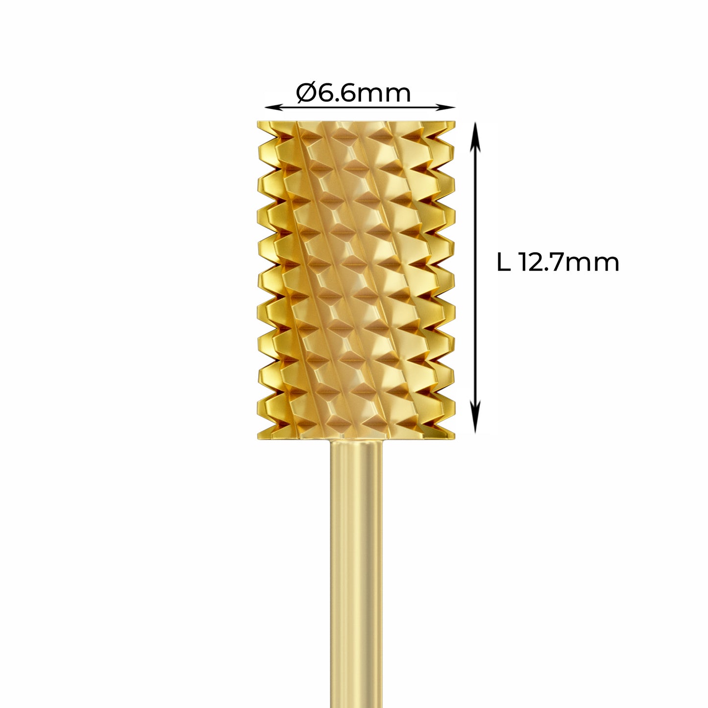 Carbide Bur - ראש שיוף קרבייד זהב חבית סופר גסה