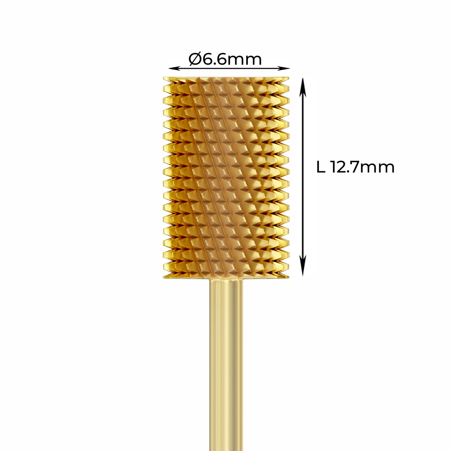 Carbide Bur - ראש שיוף קרבייד זהב חבית גסה