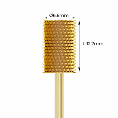 Carbide Bur - ראש שיוף קרבייד זהב חבית גסה