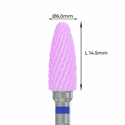 Zirconia Bur - ראש שיוף זירקוניה תירס