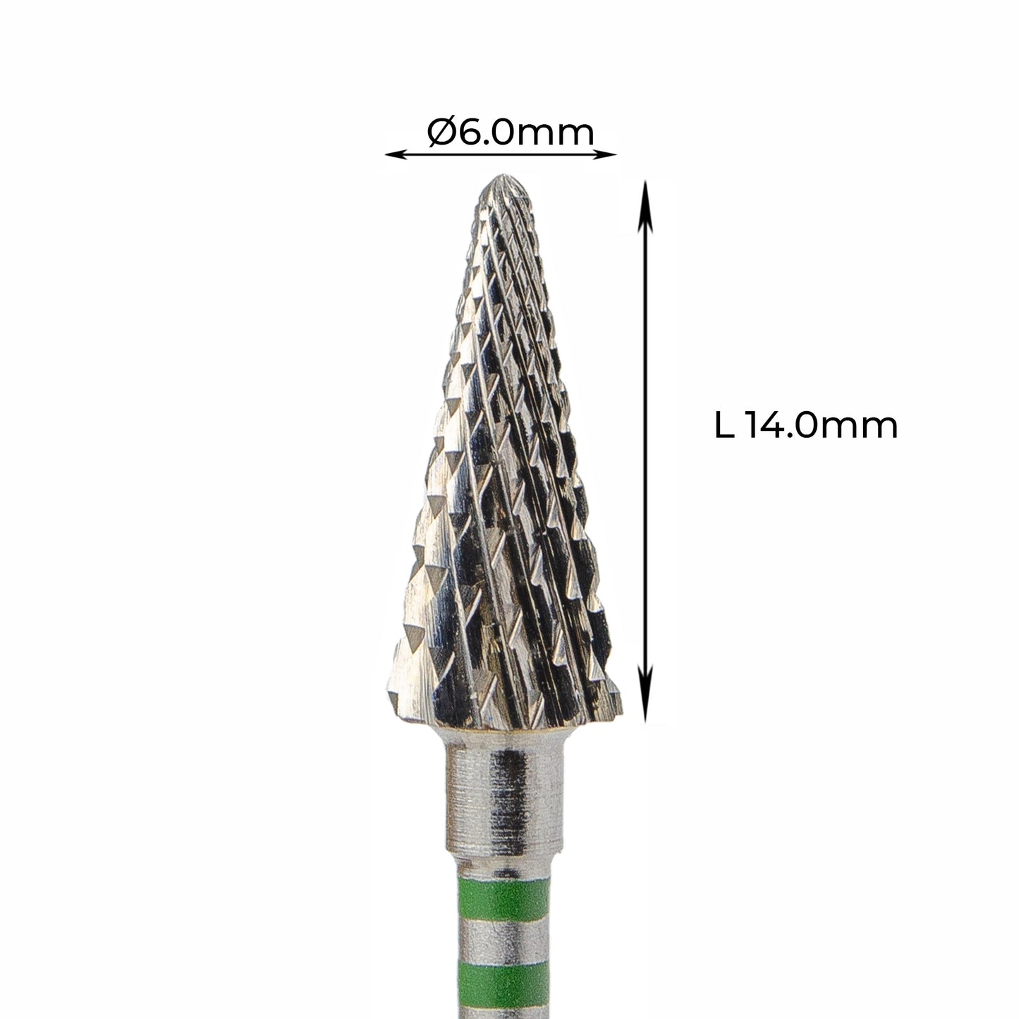 Carbide Bur - ראש שיוף קרבייד קונוס לשמאליים