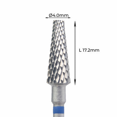 Carbide Bur - ראש שיוף קרבייד קונוס חתוך עם חיתוך צולב