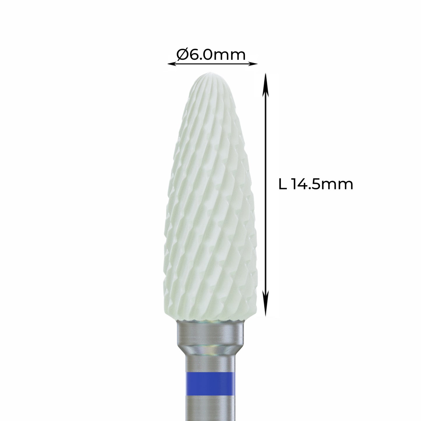 Zirconia Bur - ראש שיוף זירקוניה תירס