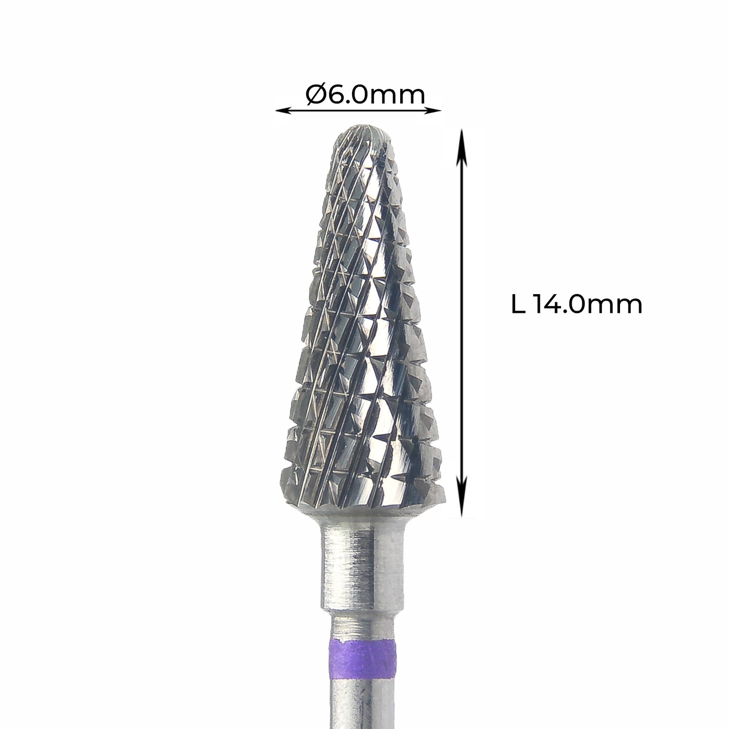 Carbide Bur - ראש שיוף קרבייד קונוס עם חיתוך משולש