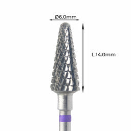 Carbide Bur - ראש שיוף קרבייד קונוס עם חיתוך משולש