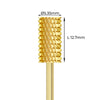 Carbide Bur - ראש שיוף קרבייד זהב חבית גסה מאוד