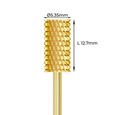 Carbide Bur - ראש שיוף קרבייד זהב חבית גסה מאוד