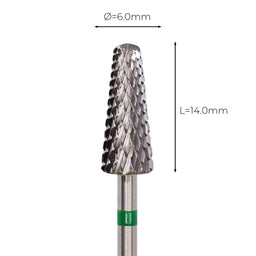Carbide Bur - ראש שיוף קרביד קונוס חתוך