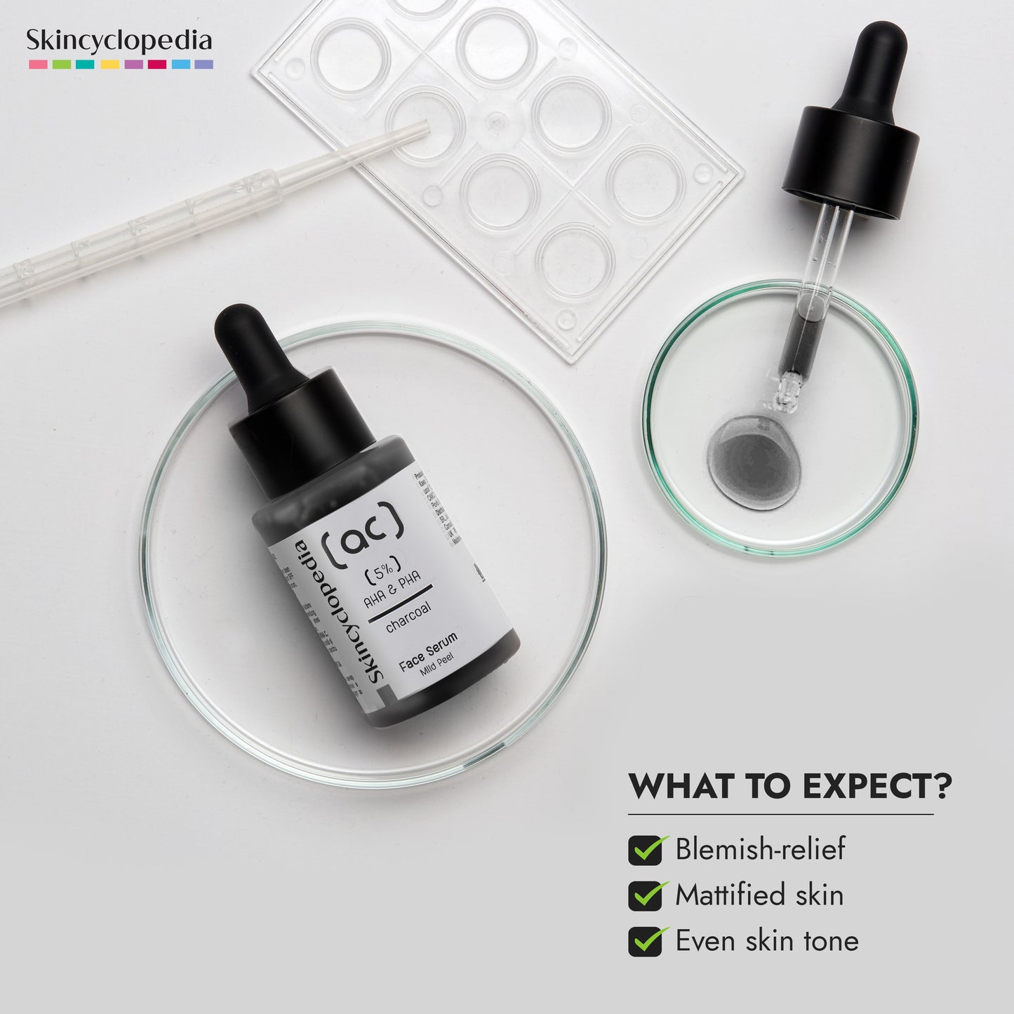 סרום פילינג עדין לפנים בתוספת פחם פעיל 30 מ״ל Mild Peeling Face