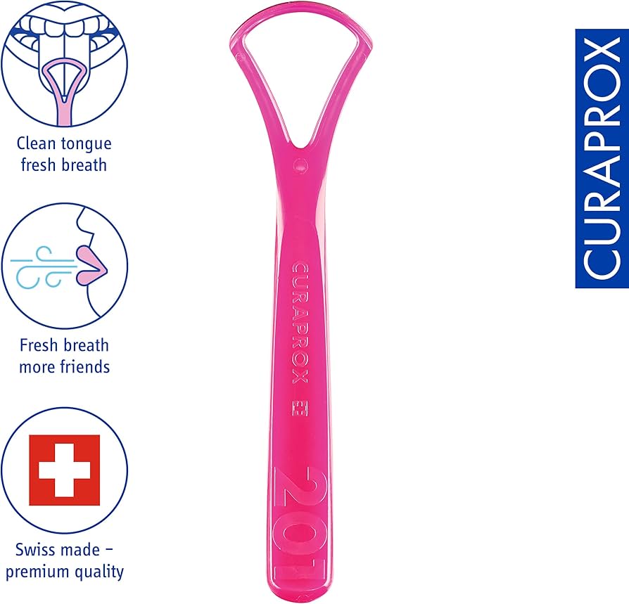 קורפרוקס מנקה לשון להסרה יסודית של חיידקים Tongue Cleaner, Single Blade