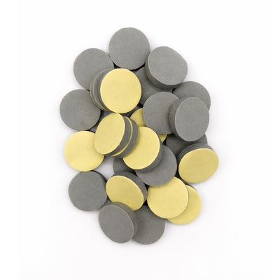 Disposable files-sponges - מדבקות־ספוג לפוליש והחלקת כף הרגל 25 יח׳ Ø 25 מ״מ