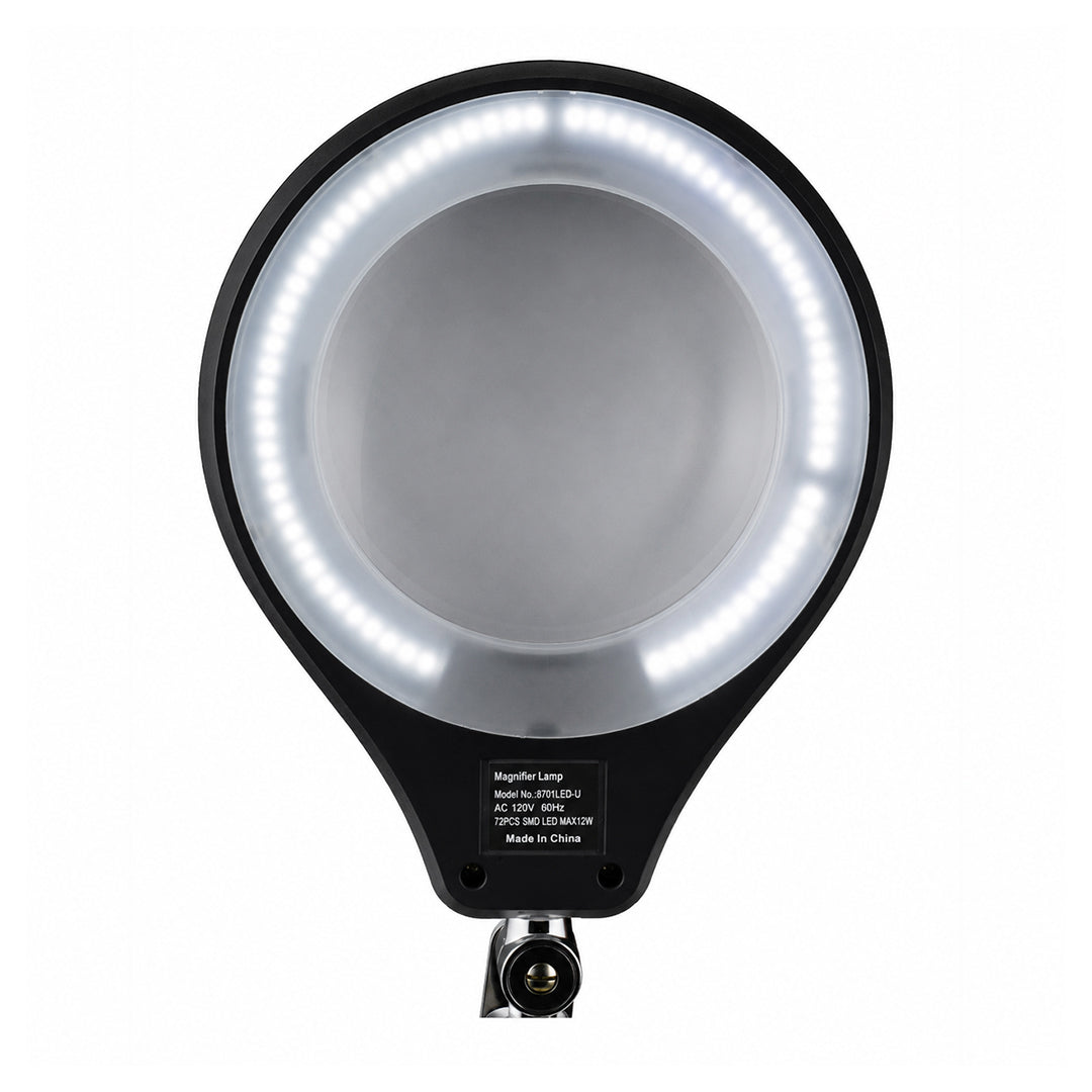 Desk Lamp - מנורת לופה לבנה LED SMD 72 עם זכוכית מגדלת  3 או 5 דיופטר