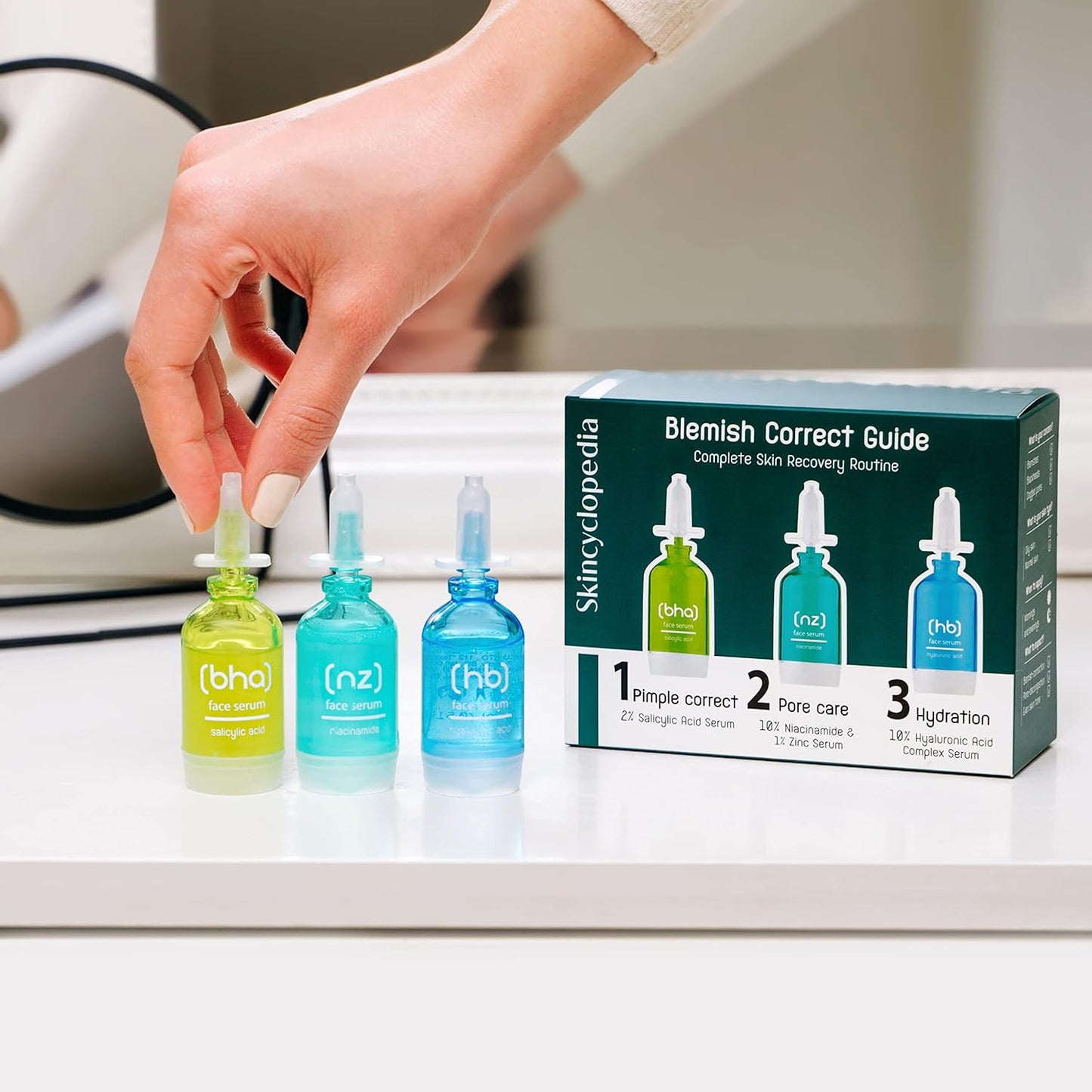 סט סרומים לשגרת טיפוח לעור שומני Blemish Correct Guide