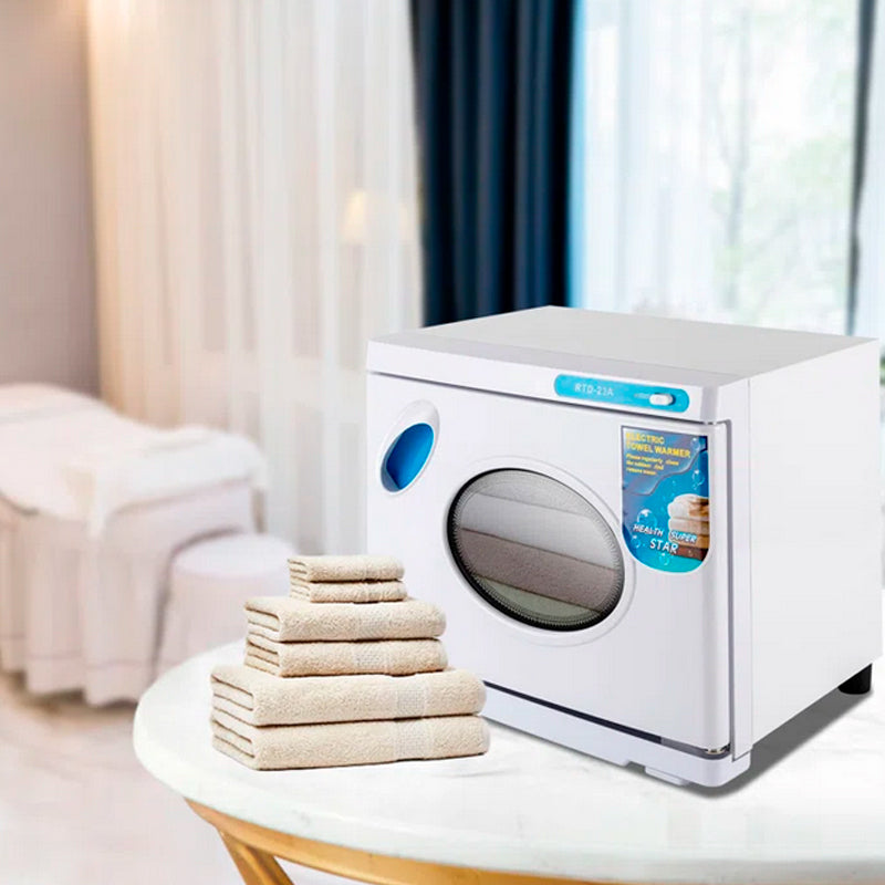 Towel Warmer and UV Sanitizer מחמם מגבות ומחטא UV  עם חלון 23ל