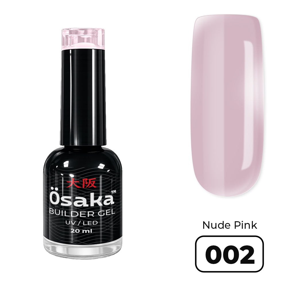 Brush Builder Gel Nude Pink 002 - ג׳ל בנייה בקבוק  20 מ״ל