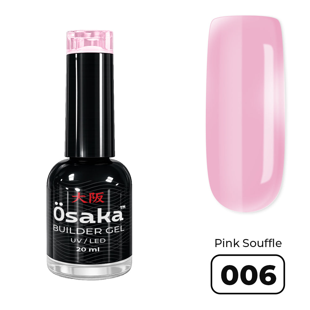 Brush Builder Gel Pink Souffle 006 - ג׳ל בנייה בקבוק  20 מ״ל