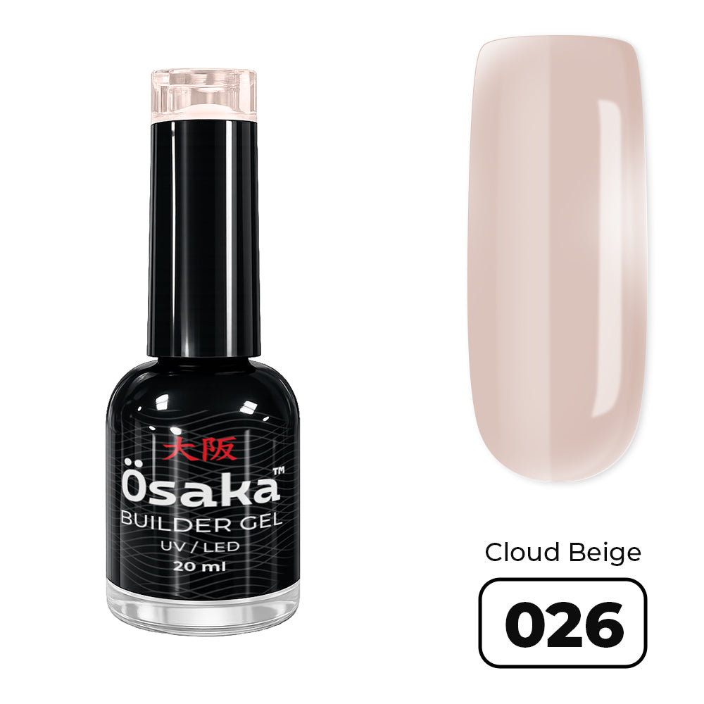Brush Builder Gel Cloud Beige 026 - ג׳ל בנייה בקבוק  20 מ״ל