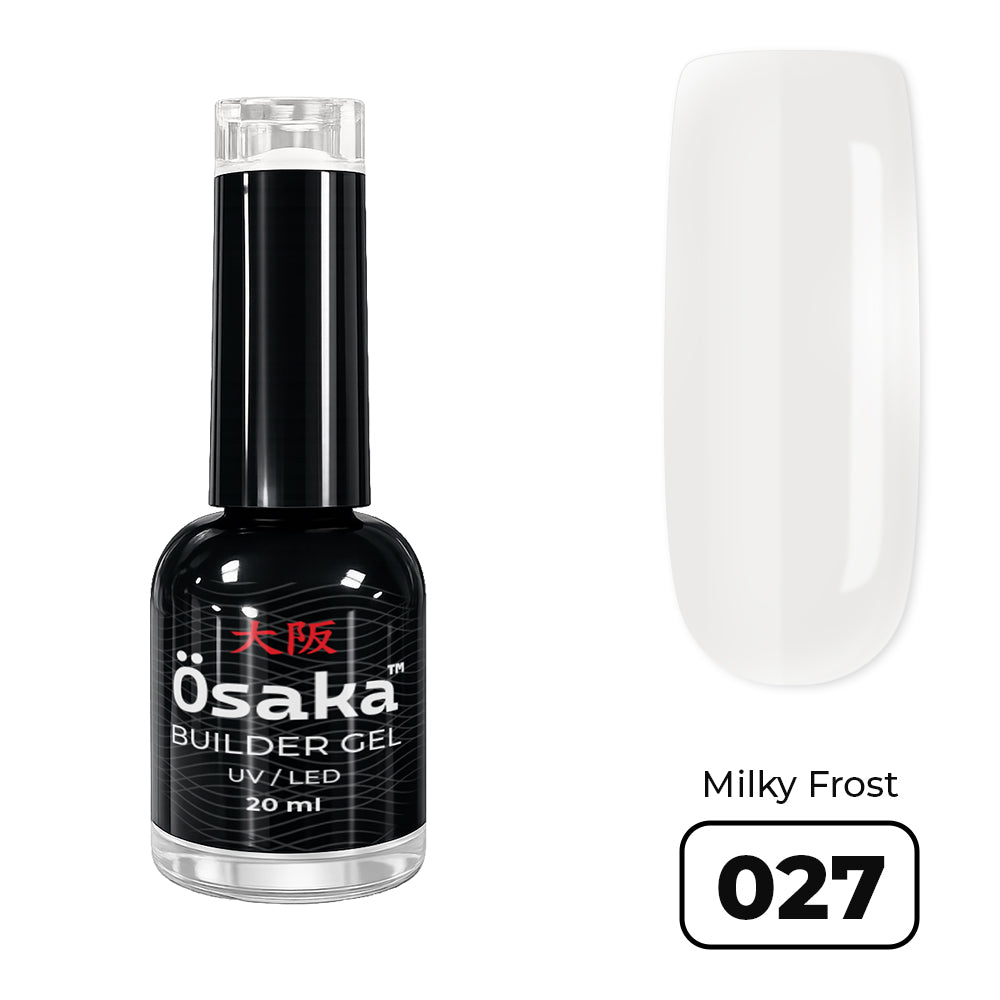 Brush Builder Gel Milky Frost 027 - ג׳ל בנייה בקבוק  20 מ״ל