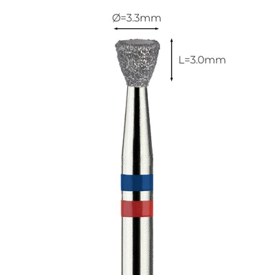 מקדח יהלום בטיחותי  Safe Bit  קונוס "חצאית הפוכה", תחתית חלקה מעוגלת בקימור הדרגתי - 3E